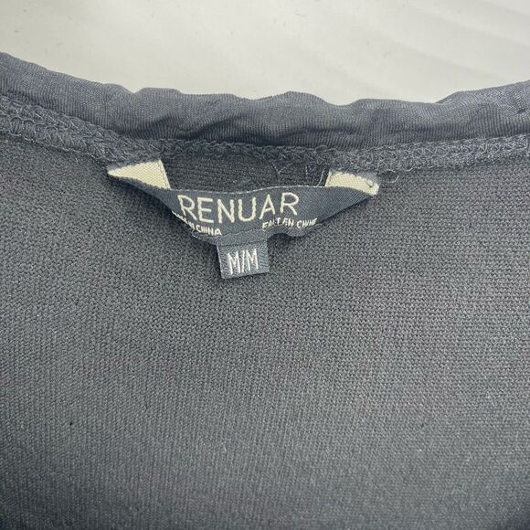 Renuar Women's Bodycon Dress Mini Rosettes Textured Scoop Neck Black Size Medium - Picture 10 of 10